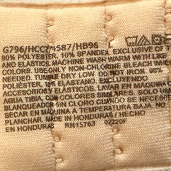 THREE Hanes Comfort Evolution wireless bras (1 black, 1 white, 1 taupe) L / 36D - Picture 14 of 14